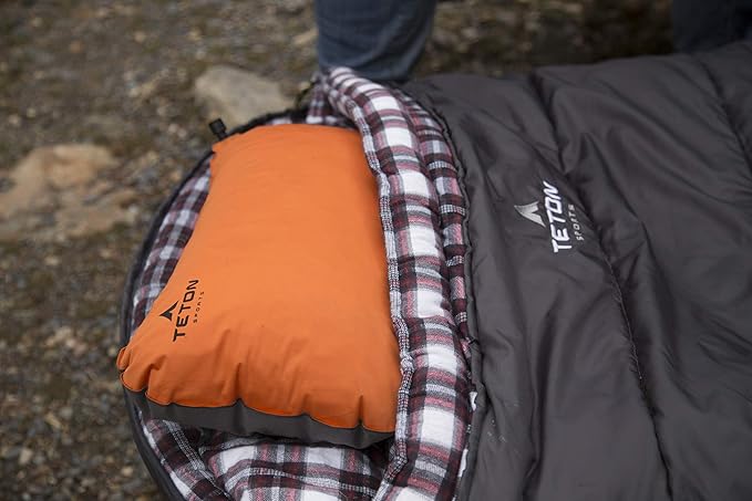 TETON Sports Camp Pillow; Great for Travel, Camping and Backpacking; Washable