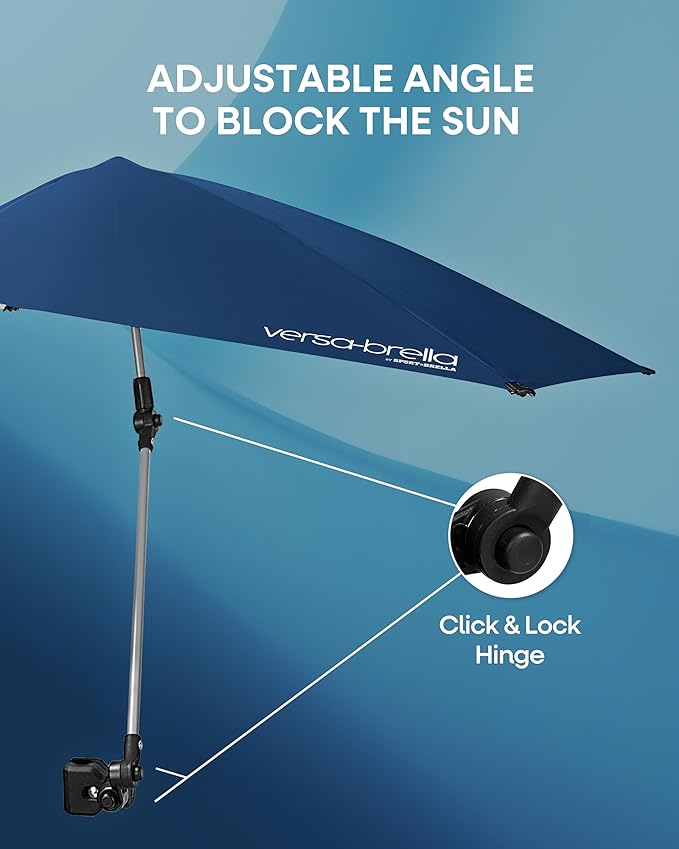 Sport-Brella Versa-Brella SPF 50+ Adjustable Umbrella with Universal Clamp