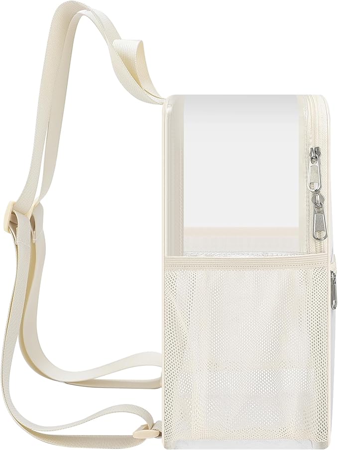 Oraben Clear Backpack Stadium Approved 12×12×6 Clear Mini Backpack Small Transparent Backpack for Concert, Beach, Work, Travel & Sporting