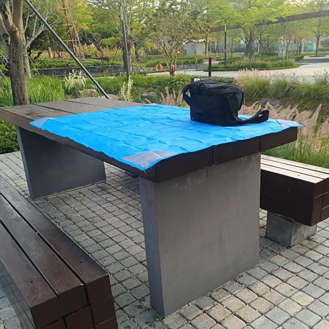 Orga'Neat Pocket Picnic Blanket, Sandproof Lightweight Pocket Camping Tarp, 55″x 39″ Foldable & Fits into Small Bag, Water Resistant Washable Quick Dry Compact Beach Mat for Outdoor Recreation