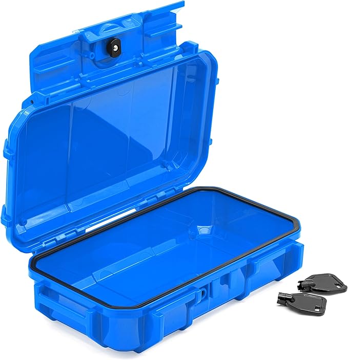 Seahorse 56 OEM Portable Waterproof Dry Box Hard Protective Micro Case - Mil Spec/USA Made / IP67 Waterproof/Lockable/Airtight/Smell Proof - for Hand Tools, Ammo Boxes, Stash Box
