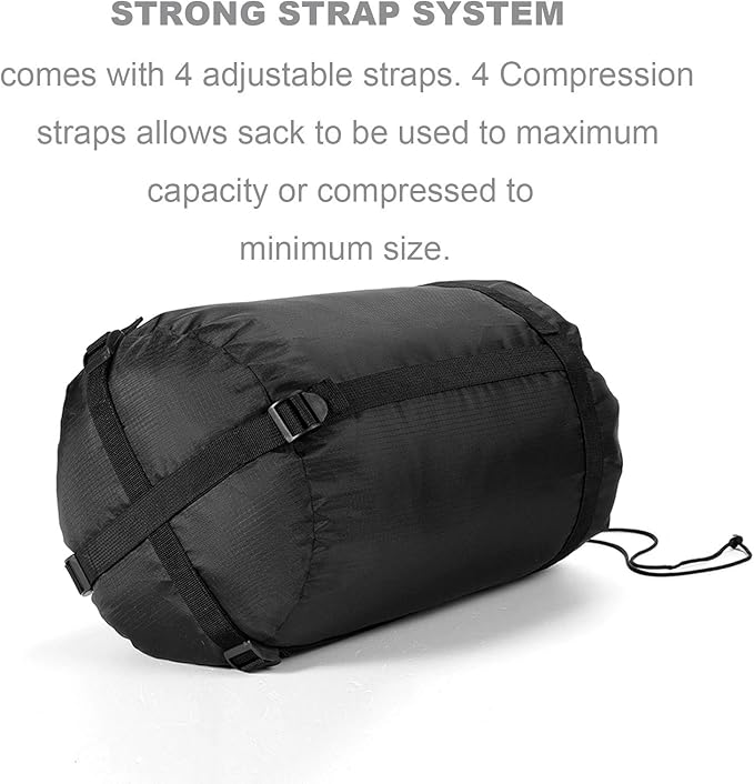 Compression Stuff Sack, 24L/36L/46L Sleeping Bags Storage Stuff Sack Organizer Waterproof Camping Hiking Backpacking Bag for Travel - Great Sleeping Bags Clothes Camping