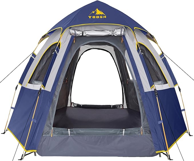 Camping Tent with Instant Setup, 2/3 Person Weatherproof Tent Easy Quick Set Up in 60 Seconds with Rainfly Backpack Tent for Family Camping & Hiking, Upgraded Ventilation,Center Height 66-inch