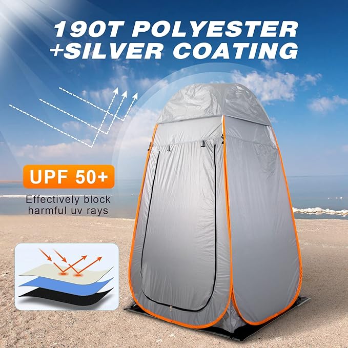 Portable Pop-up Shower Privacy Tent,Spacious Dressing Room,Used for Shower and Dressing Mobile Toilet Hunting Outdoor Camping Beach