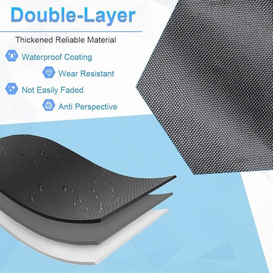 Pontoon Boat Privacy Tent Boats Curtain Adjustable Hanging Install Under Bimini Top 72" H 30" L 27" W Waterproof Portable Changing with Storage Bag