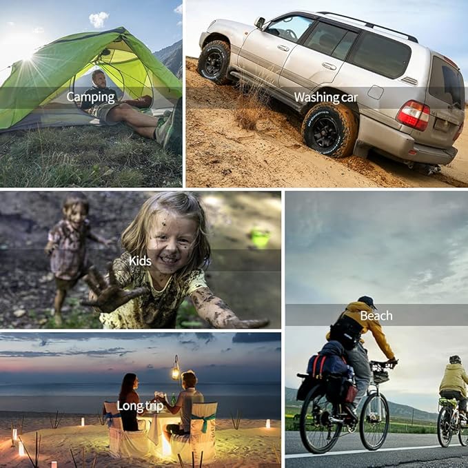 DkOvn Solar Shower Bag, 1/2/4 Pack 5 Gallons/20L Camping Shower Bag, Portable Shower Bag with Removable Hose and On-Off Switchable Shower Head for Camping Beach Swimming Outdoor Traveling