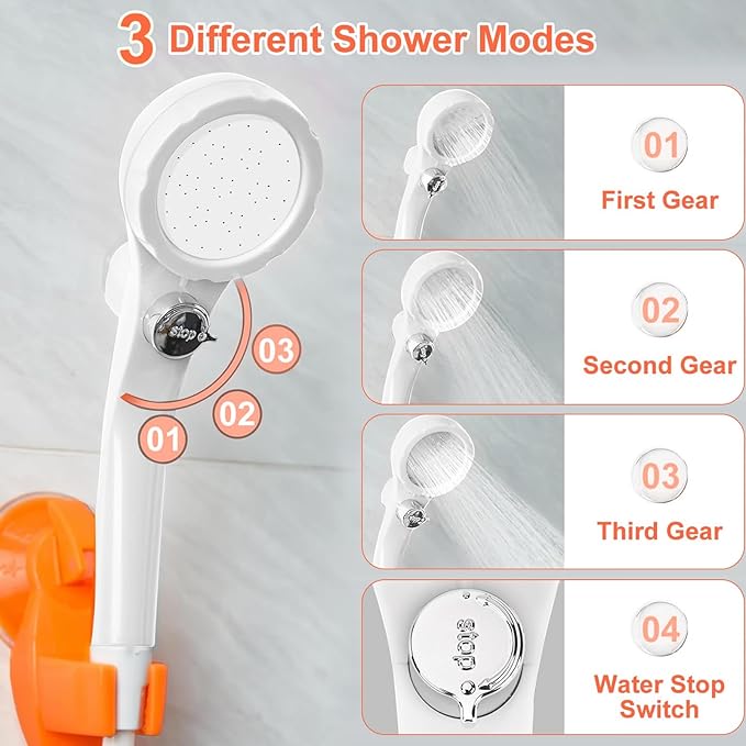 Solar Shower Bag, Solar Heating Camping Shower Bag, 5Gal(20L) Portable Camping Shower Bag, with Removable Hose and On-Off Switchable Shower Head, for Outdoor Traveling/Climbing/Hiking/Beach/Swimming