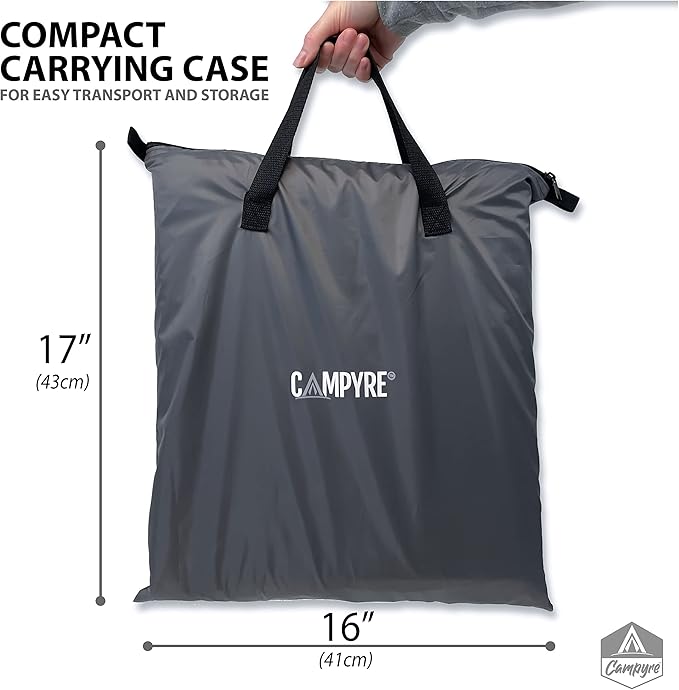 Tent & RV Camping Organizer with Zippered Flap, 9-Shelf Storage. RV Shoe Organizer, Dining Tent Organizer. Organize Any Other Camp Gear/Accessories (Patented - Licensed)