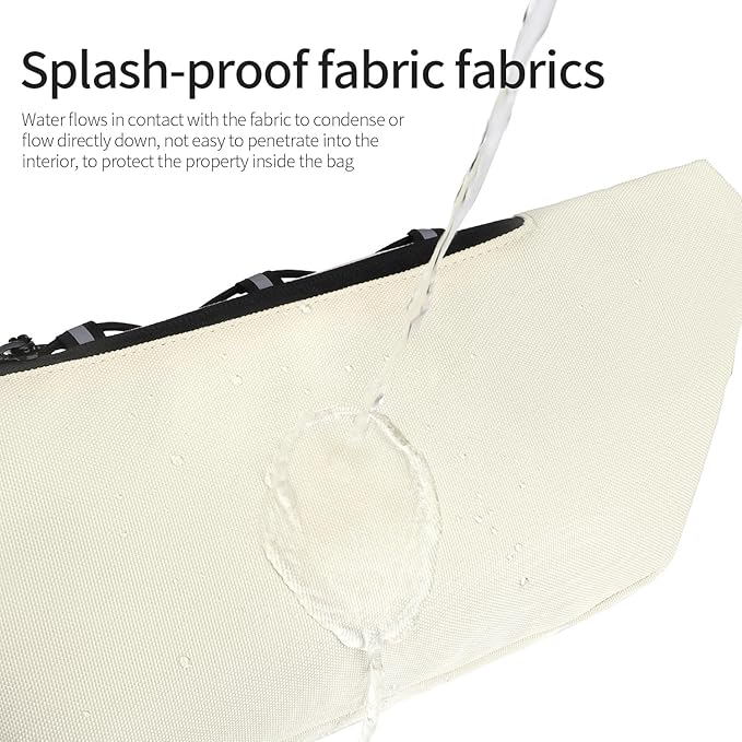 TINYAT Fanny Pack for Men Women Multifunction Waist Packs Large Crossbody Bum Bag with Zipper Waterproof Chest Bag for Hiking