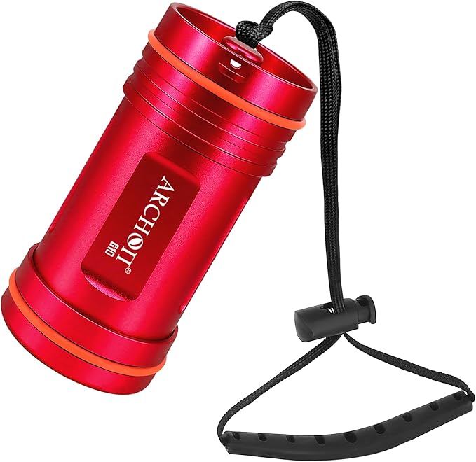 ARCHON Aluminum Alloy Waterproof Car Key Holder FOB Case, Keychain Dry Storage Box for Swimming,Diving Essential, Small Bag Kit for Boating