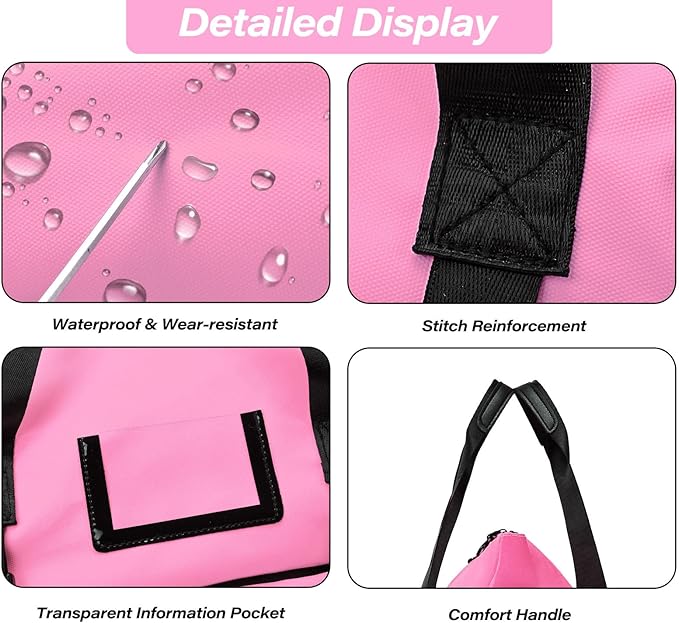 Gym Bag for Women, Yoga Mat Bag with Shoes Compartment & Wet Dry Pockets & Adjustable Yoga Mat Holder