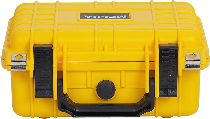 MEIJIA Portable All Weather IP67 Waterproof Protective Case,Hard Camera Case,Dry Case with Customizable Foam,Fit Use Of Drones,Camera,Equipments,10.62 x9.68x4.87inches