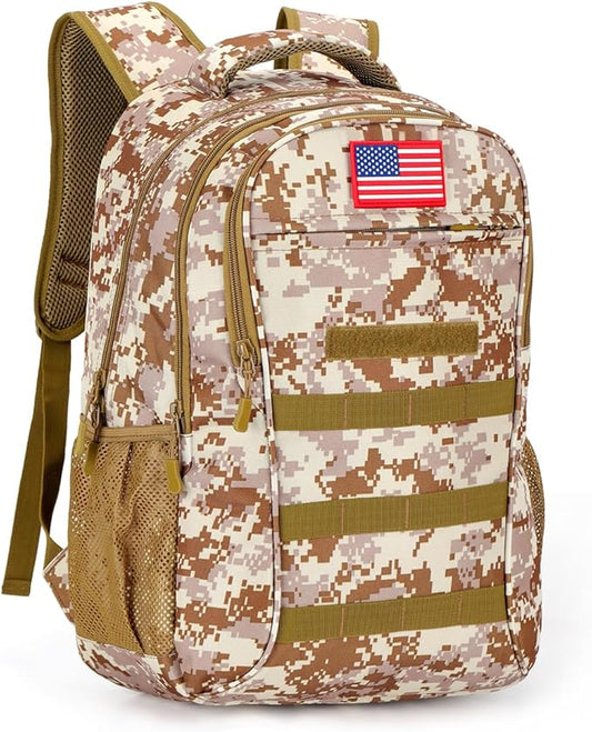 4land Camo Backpack for Boys,Army Boys Backpacks for Elementary Middle School Military,Camouflage Bookbag 40L
