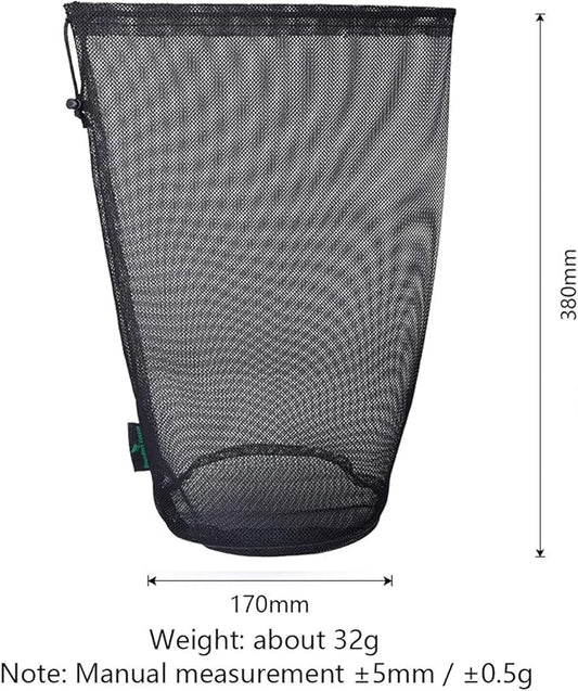 5pcs Nylon Mesh Bag Travel Stuff Sack Sports Equipment Bag BVP01XL