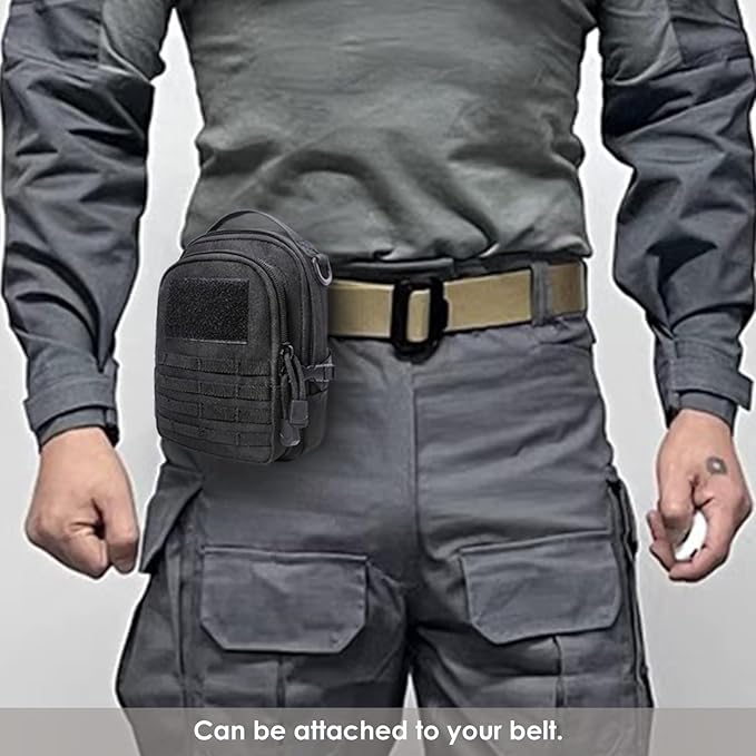 Azarxis Molle Pouches, Tactical Compact EDC Small Utility Pouch Waist Bags Sundries Storage Admin Organize Gear Gadget for Military Backpack