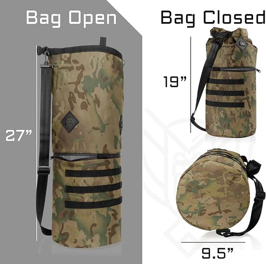 ~ AQUA RT Dry Bag~ Water-Proof Faraday Dry Bag for Laptops, Tablets, and Mid-Size Electronics ~ Small LITE Faraday Bag Combo ~ Multicam Camo