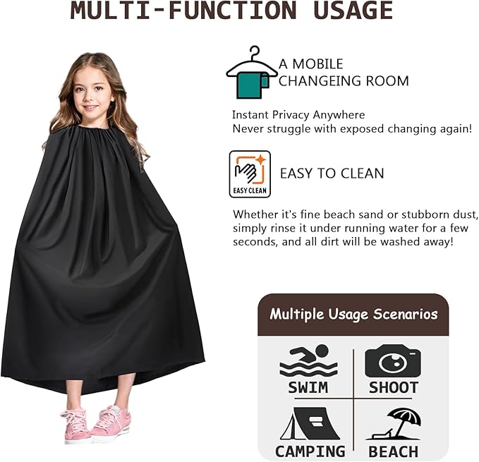 Portable Changing Room, Changing Tent for Dancers, Instant Privacy Shelter Black Cover Changing Curtain for Outdoor