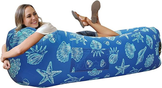 WEKAPO Inflatable Lounger Air Sofa Hammock-Portable,Water Proof& Anti-Air Leaking Design-Ideal Couch for Backyard Beach Traveling Camping Picnics & Music Festivals