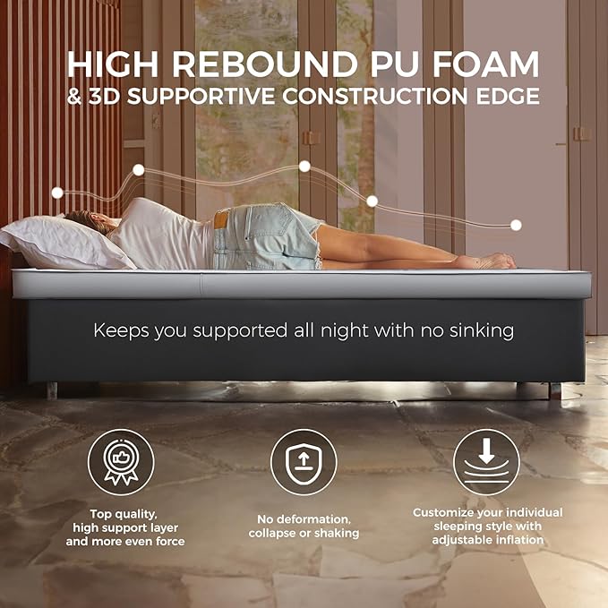 KingCamp Luxury 3D Insulated Double Self Inflating Camping Sleeping Pad, Portable Large Thick Self Inflatable Foam Air Mattress