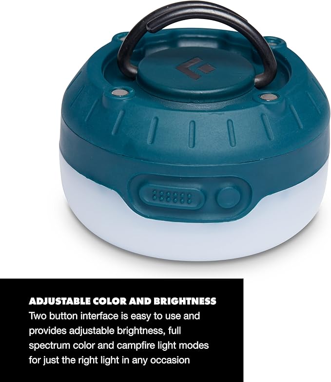 BLACK DIAMOND Moji R+ Rechargeable Multi-Colored LED Light Lantern Compact IPX4 Rainproof for Camping, Backpacking, Travel, Power Outages