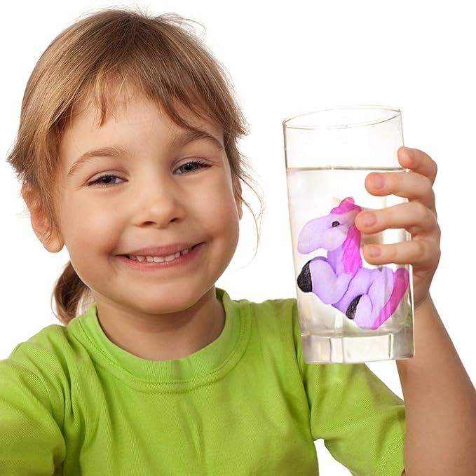 ArtCreativity Jumbo Growing Unicorn Eggs, Set of 2, Hatching Unicorn Toys for Boys and Girls, Unicorn Birthday Party Favors for Kids, Science Educational Toys for Children, Fun Water Bathtub Toys