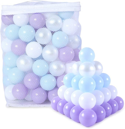 Ball Pit Balls Plastic Balls for Ball Pit Phathalate Free BPA Free Plastic Balls 100pcs 2.2" Set for Toddlers for Play Tent Tunnel