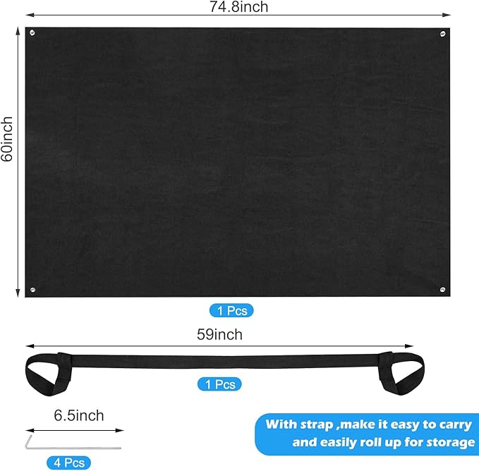 Camping Tent Carpet Mat, 6.2 X 5 Ft Outdoor Camping Rugs Tent Floor Blanket Backside Waterproof Camping Tent Mat Felt Soft Inside Tent Flooring for Camping Hiking Lawn Picnic Tent Accessories