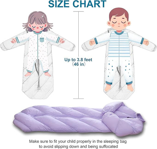 T40 Toddler Sleeping Bags Boys Girls | Ages 2-4 | Puffy Kids Sleeping Bag Camping Sleepovers |up to 46 in| Lightweight Compact Comfort for Indoor Outdoor Machine Washable