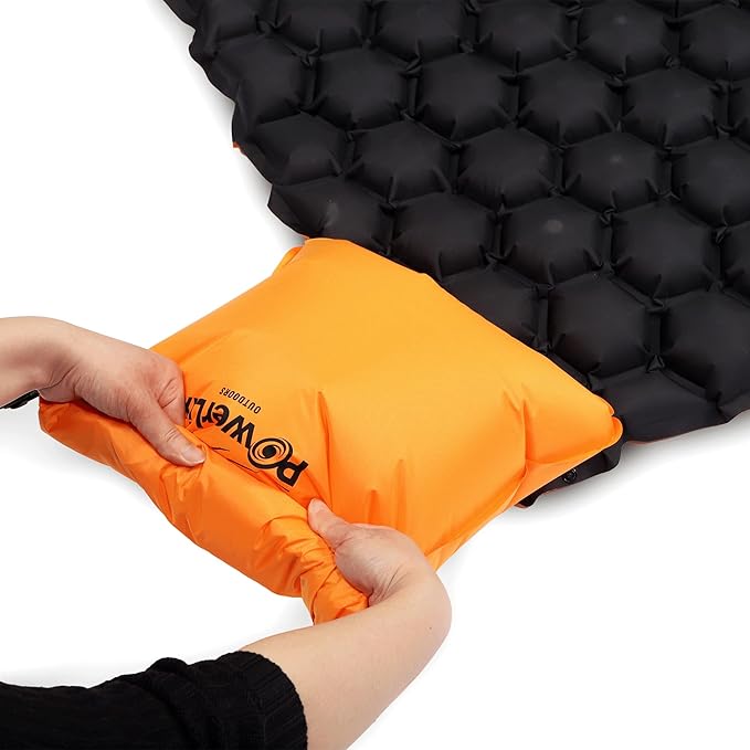 POWERLIX Double Sleeping Pad - Ultralight 2 Person Camping Mattress for Backpacking, Hiking, Compact Inflatable Camping Sleeping Mat, Easy to Inflate Portable Camping Pad Air Mattress