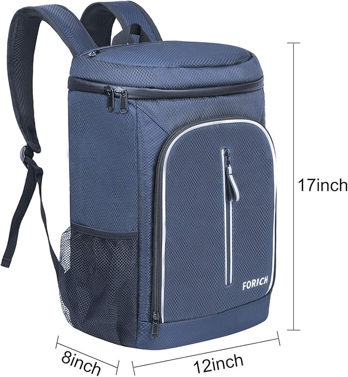 FORICH Soft Cooler Backpack Insulated Waterproof Backpack Cooler Bag Leak Proof Portable Small Cooler Backpacks to Work Lunch Travel Beach Camping Hiking Picnic Fishing Beer for Men Women