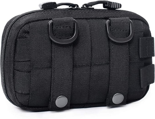 Tactical Molle Horizontal Admin Pouch Compact 1000D Utility EDC Tool Bag with Shoulder Strap