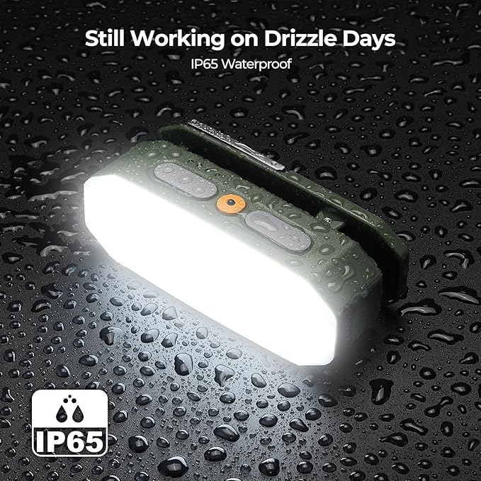 BougeRV Movable Area Light, Rechargeable Camping Lantern, 3200mAh Portable Camping Light, IP65 Waterproof, Camp Lamp for Tent, Power Outages, Emergency, Outdoor