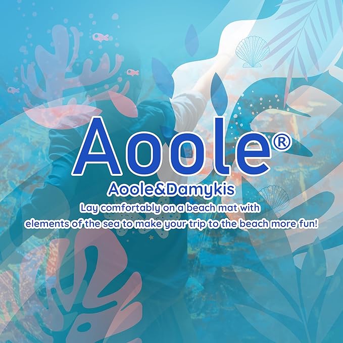 Beach Blanket Sandproof, Extra Large Beach Mat 80"*80" for 1-8 Persons,Waterproof Outdoor Picnic Blankets, Lightweight Beach Essentials for Camping,Traveling,Hiking (Blue Pattern, 80"*80")