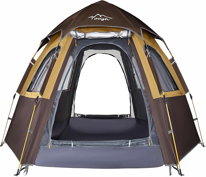 Camping Tent with Instant Setup, 2/3 Person Weatherproof Tent Easy Quick Set Up in 60 Seconds with Rainfly Backpack Tent for Family Camping & Hiking, Upgraded Ventilation,Center Height 66-inch