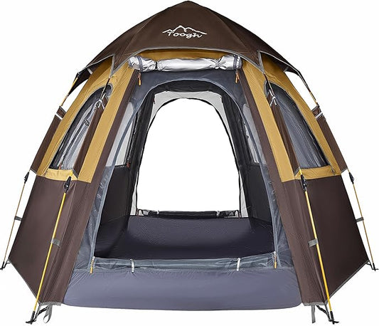 Camping Tent with Instant Setup, 2/3 Person Weatherproof Tent Easy Quick Set Up in 60 Seconds with Rainfly Backpack Tent for Family Camping & Hiking, Upgraded Ventilation,Center Height 66-inch