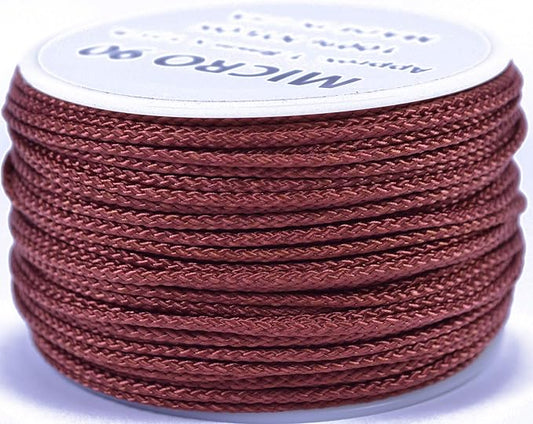 BORED? PARACORD! Nylon Micro Cord - 125 or 1000 Foot Spool Options - 70+ Colors and Patterns - 1.18mm Cord