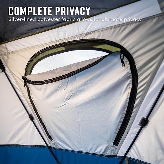 Territory Tents® Jet Set Privacy Shower Tent, Jet Set Framework, No Assembly, Camp Shower, Camp Restroom, Privacy Tent Shower, 78” x 62” x 62”, PT100DB