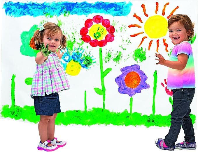 Colorations Washable Finger Paints, 16 fl oz, White, Non-Toxic, Creamy, Vibrant, Kids Paint, Craft, Hobby, Fun, Art Supplies, Young kids, finger painting, hand painting