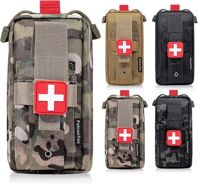 Tactical EMT Pouch Everyday Carry First Aid Pouch with Molle System and Tourniquet Holder