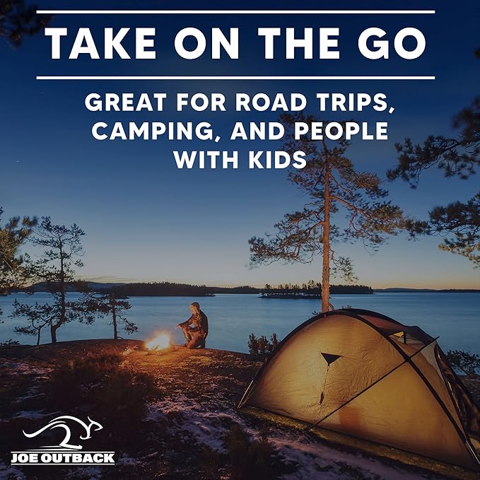 Camping Toilet w/Privacy Tent – 2.5 Gallon Fresh Water Camp Toilet for up to 50 Clean Flushes – Odorless & Heat Resistant Portable Camping Toilet – PE Camping Potty w/ 5.3 Gallon Waste Tank