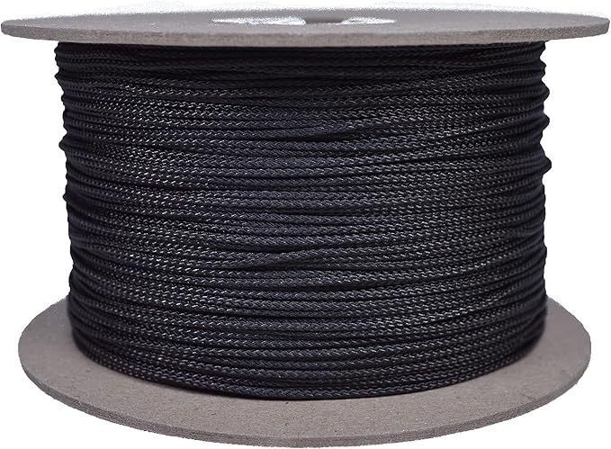 BORED? PARACORD! Nylon Micro Cord - 125 or 1000 Foot Spool Options - 70+ Colors and Patterns - 1.18mm Cord