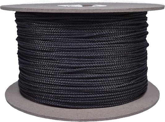 BORED? PARACORD! Nylon Micro Cord - 125 or 1000 Foot Spool Options - 70+ Colors and Patterns - 1.18mm Cord