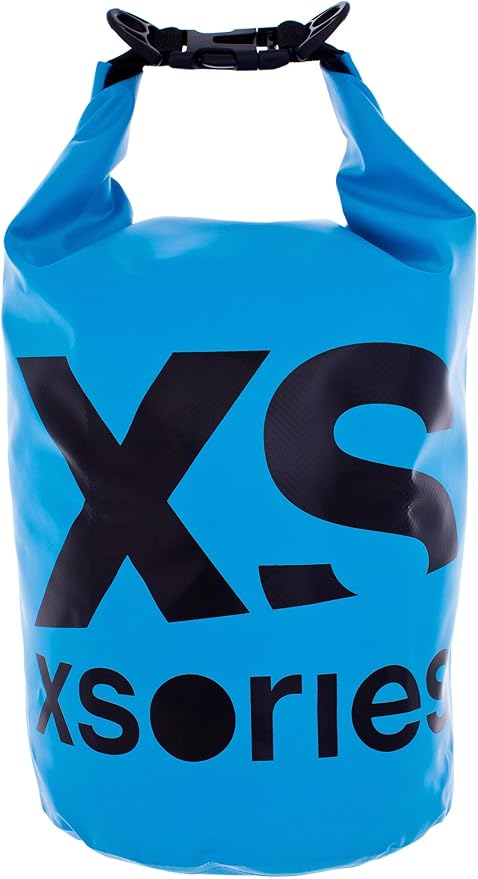 Stuffler 8L Waterproof Duffel Dry Bag with Adjustable Shoulder Strap for Wet or Dry Storage (Blue)