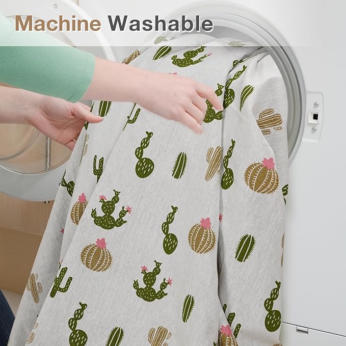 Picnic Blankets Washable | Beach Mat Sand Free Waterproof | Camping Blankets | Emergency Blankets | Picnic Baskets Accessories with Waterproof Backing and Shoulder Strap - Cactus