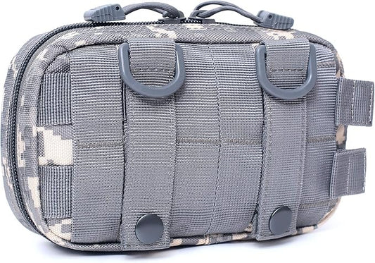 Tactical Molle Horizontal Admin Pouch Compact 1000D Utility EDC Tool Bag with Shoulder Strap