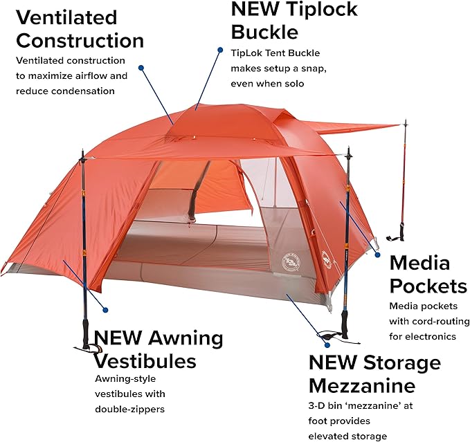 Big Agnes Copper Spur HV UL3 Tent: 3-Person 3-Season