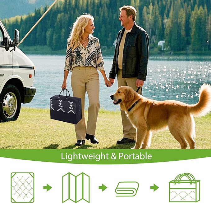 Smiry Outdoor Rug 5x8 ft, Waterproof Reversible Plastic Straw Rugs, Boho Outdoor Area Rug, Outside Floor Mat for Patio, Backyard, Deck, Picnic, Beach, Camping, Black