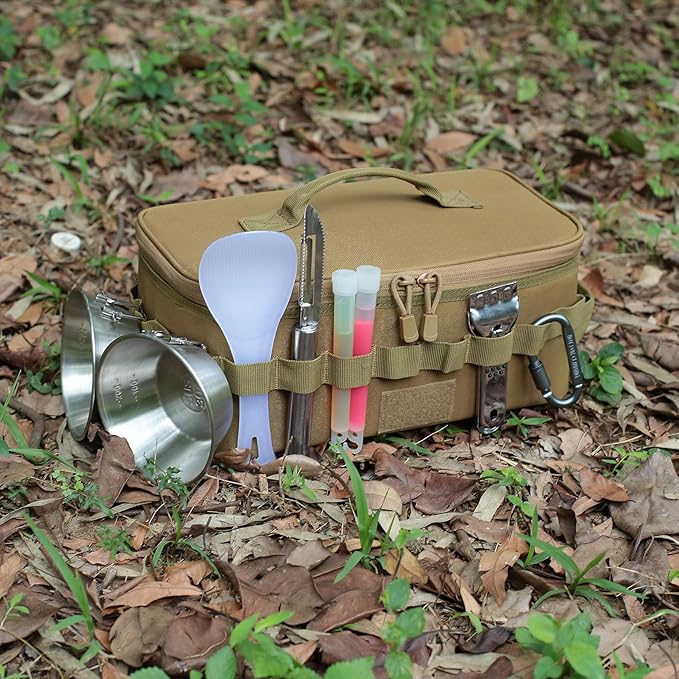 Tactical Camping Storage Bag 9L Tactical Utility Tote Bag Camping Cookware Organizer Trunk Organizer