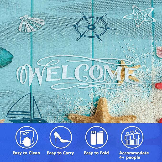Picnic Blanket, Foldable Waterproof Sand Mat, Extra Large Picnic Blanket Outdoor Picnic Mat Beach Blanket for Park Grass Camping Hiking Travel Family Concerts