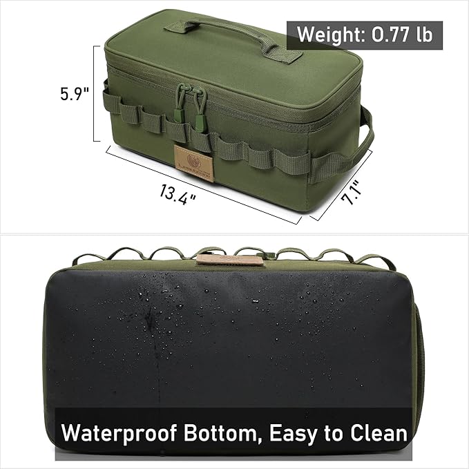 Tactical Camping Storage Bag 9L Tactical Utility Tote Bag Camping Cookware Organizer Trunk Organizer